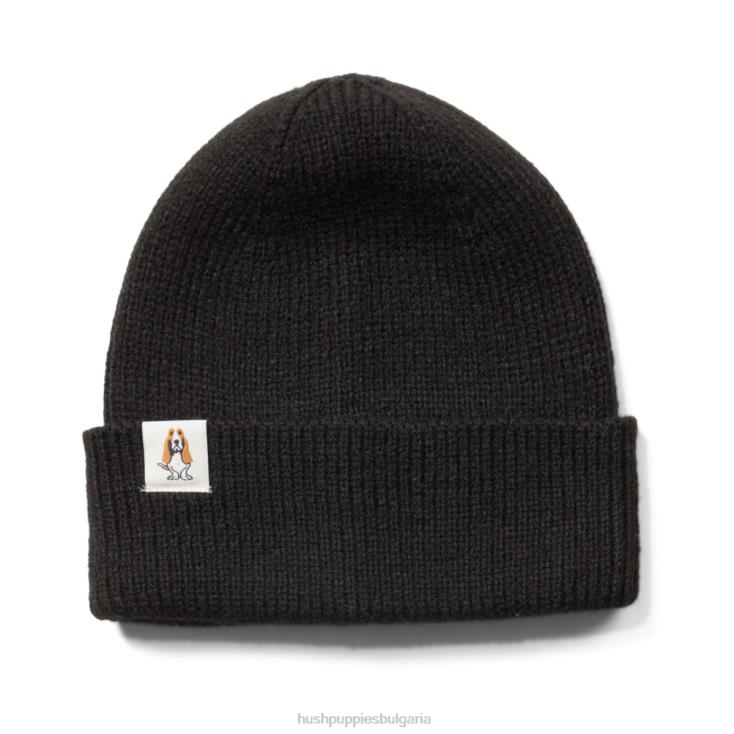 шапка | Hush Puppies HTLHD257 Жени плетена шапка черен