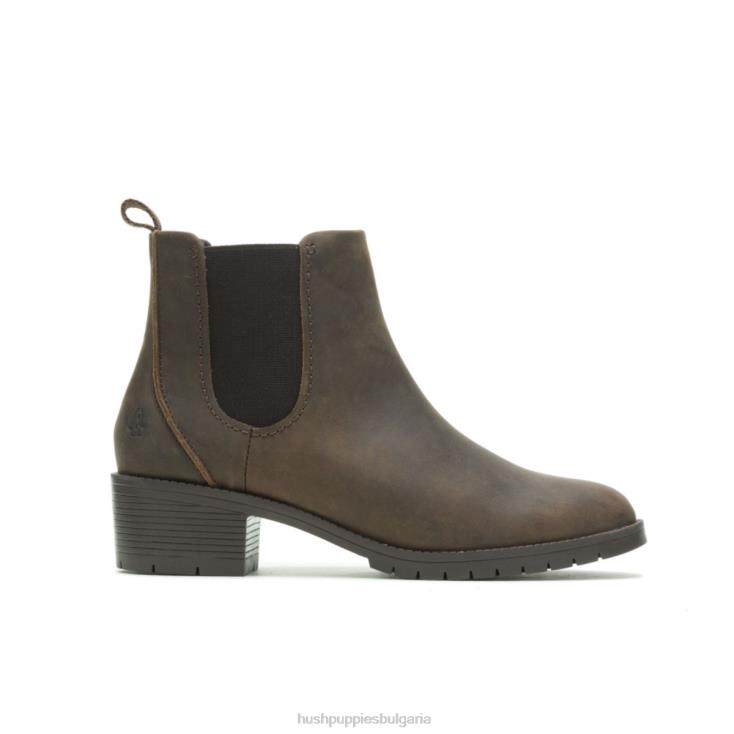 зареждане | Hush Puppies HTLHD152 Жени Хадли челси ботуш кафява кожа