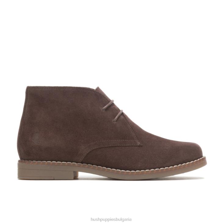 зареждане | Hush Puppies HTLHD172 Жени mazin cayto chukka тъмнокафяв велур