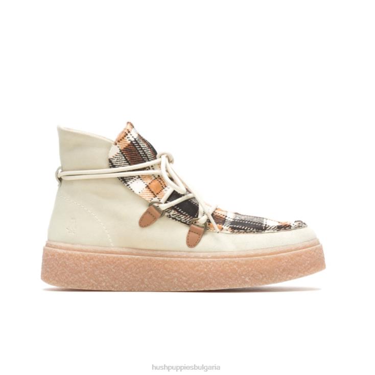 зареждане | Hush Puppies HTLHD180 Жени бриджит чука дантелен ботуш ванилов крем велур