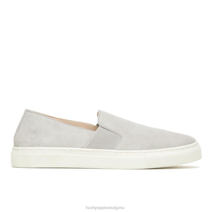 нахлузвам | Hush Puppies HTLHD90 Жени ноел се облече студен сив велур
