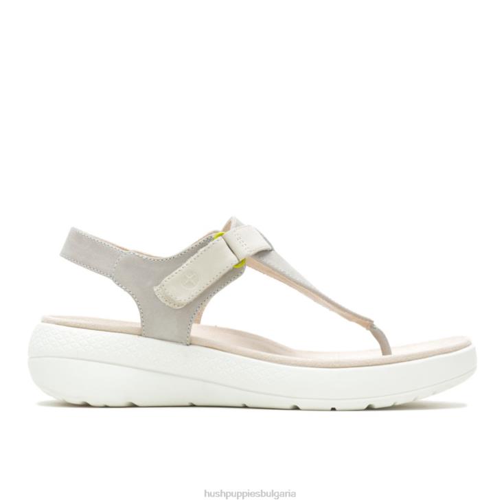 сандал | Hush Puppies HTLHD36 Жени дишащ сандал на пръстите готин сив набук