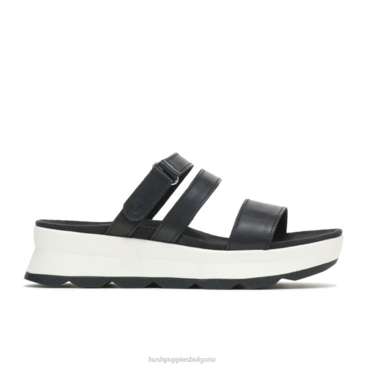 сандал | Hush Puppies HTLHD40 Жени andi сандал пързалка Черна кожа