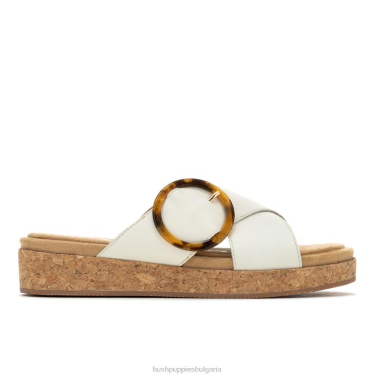 сандал | Hush Puppies HTLHD9 Жени юнски сандал с катарама ванилов крем кожа