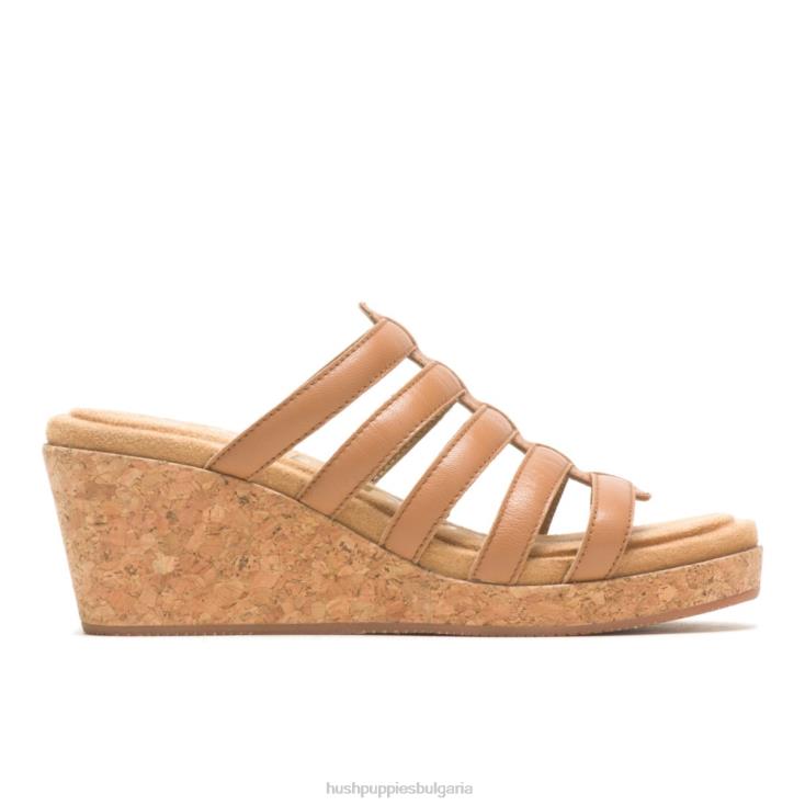 токчета | Hush Puppies HTLHD12 Жени сандал от върба наситено бежова кожа