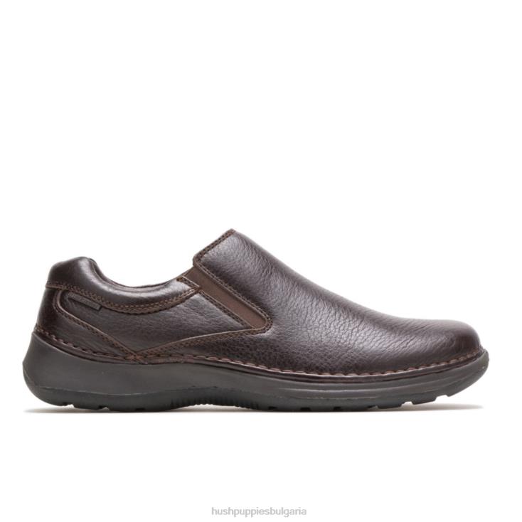 безделник | Hush Puppies HTLHD349 мъже лунен ii тъмнокафява кожа